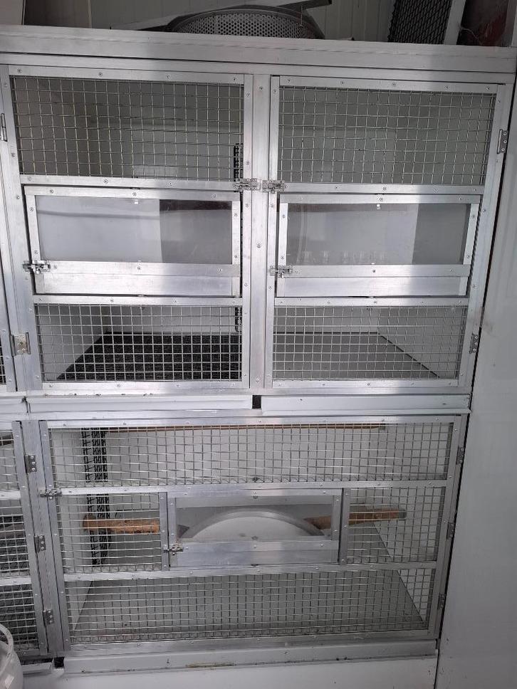 alu vogelkooi, Dieren en Toebehoren, Vogels | Hokken en Kooien, Zo goed als nieuw, Vogelkooi, Aluminium, Ophalen of Verzenden