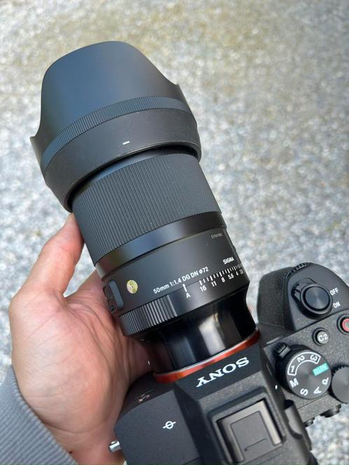 Sigma 50 1.4 monture Sony, Audio, Tv en Foto, Foto | Lenzen en Objectieven, Zo goed als nieuw, Accessoires