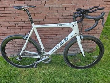 Koersfiets Isaac Carbon, Autres marques, 57 à 61 cm, Enlèvement, Utilisé