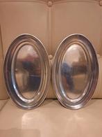 2x verzilverde schotel Wiskemann, Ophalen of Verzenden