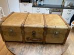 Grote steamer trunk hutkoffer , 100x59x35 ,  mooie patine, Huis en Inrichting, Ophalen, Overige materialen, Gebruikt, Minder dan 50 cm