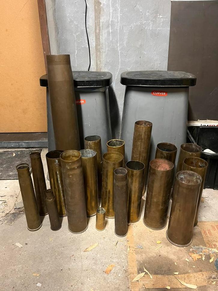 Lot obussen, Verzamelen, Militaria | Tweede Wereldoorlog, Hulzen of Bodemvondsten, Ophalen of Verzenden