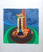 VIC GENTILS / FIGURATIE / KLEURLITHO / 56x46cm / SIG / 1970, Antiek en Kunst, Ophalen of Verzenden