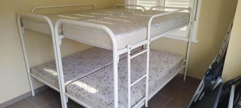stapelbedden + matras 80*190 (2 stuks), Kinderen en Baby's, Kinderkamer | Stapelbedden en Hoogslapers, Gebruikt, Stapelbed, Ophalen