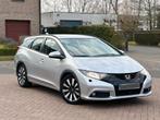 Honda Civic Tourer 1.6 diesel, Auto's, Honda, Stof, Zwart, Bedrijf, Zilver of Grijs