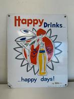 Happy Drinks oud reclamebord 1961, Verzamelen, Merken en Reclamevoorwerpen, Ophalen of Verzenden, Gebruikt, Reclamebord