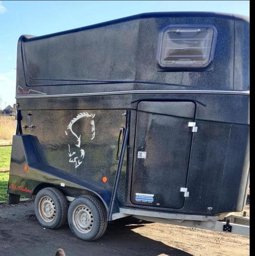 Trailer, Dieren en Toebehoren, Paarden en Pony's | Trailers en Aanhangwagens, Gebruikt, 2-paards trailer, Polyester, Ophalen