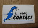Oude Sticker radio Contact , Nieuw, Film, Tv of Omroep, Ophalen of Verzenden
