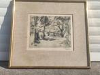 eau forte arbres en grece signe robert liard, Antiek en Kunst, Kunst | Etsen en Gravures, Ophalen of Verzenden