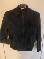 Little David marineblauwe nubuck jas met rits: maat 140, Little David, Ophalen of Verzenden, Zo goed als nieuw, Jongen