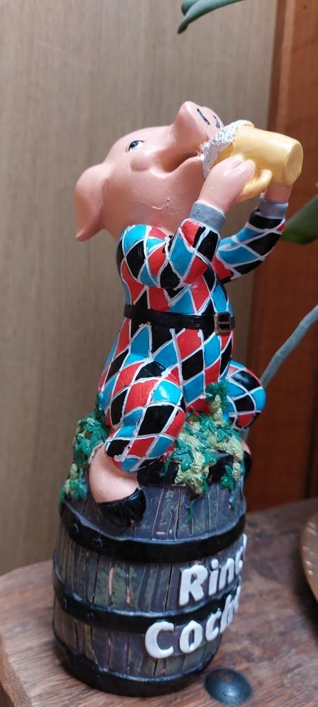 Collectorsitem: Rince cochon pub figuur biermerk, Verzamelen, Biermerken, Nieuw, Overige typen, Overige merken, Ophalen of Verzenden