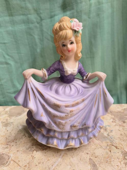Draaiend en muziek makend stenen beeldje, Antiek en Kunst, Curiosa en Brocante, Ophalen