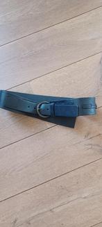 Nieuwe zwarte lederen riem, Kleding | Dames, Riemen en Ceinturen, 80 tot 90 cm, 5 cm of meer, Nieuw, Tailleriem