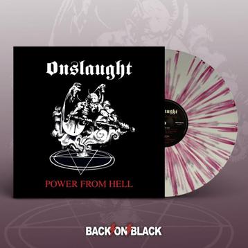 ONSLAUGHT - Power From Hell (Whit/Red Splatter Vinyl)   beschikbaar voor biedingen