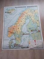 Oude schoolkaart nr 13 en 14 Balkan en Scandinavie, Antiek en Kunst, Ophalen, Aardrijkskunde