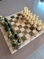 Marmeren schaakbord, Hobby en Vrije tijd, Gezelschapsspellen | Bordspellen, Ophalen, Zo goed als nieuw