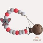 noekies speenkoord olifant roze wit grijs, Kinderen en Baby's, Verzenden, Nieuw, Overige typen