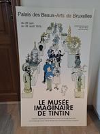Originele poster „Het denkbeeldige museum van Kuifje”, Verzamelen, Posters, Ophalen