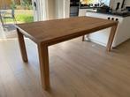 massief houten tafel 200*100 cm, Ophalen, 50 tot 100 cm, Zo goed als nieuw, Vijf personen of meer