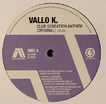 Vallo K.* – Club Sensation Anthem beschikbaar voor biedingen