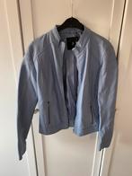 Licht blauw lederen jas sisters point, Kleding | Dames, Ophalen, Zo goed als nieuw, Blauw