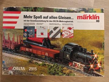 Märklin 2915 set + shell wagon + extra sporen beschikbaar voor biedingen