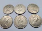 Lotje 10 New Pence Elizabeth ll, Postzegels en Munten, Ophalen of Verzenden