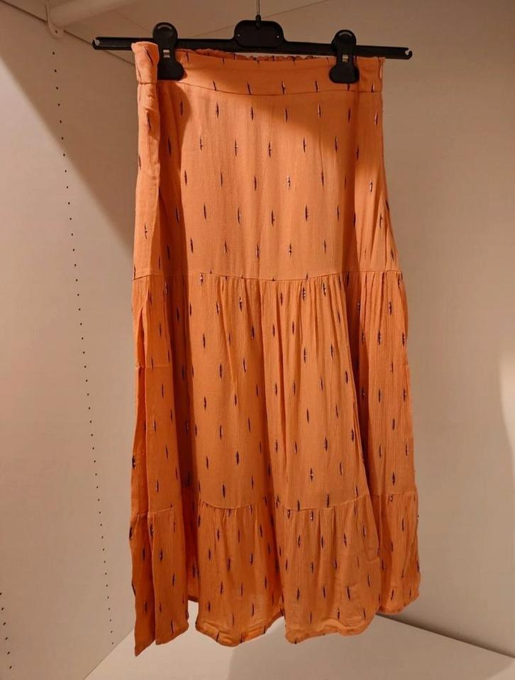 Lange rok van Grace & Mila, Maat S, Kleding | Dames, Rokken, Zo goed als nieuw, Maat 36 (S), Overige kleuren, Onder de knie, Ophalen of Verzenden