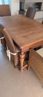 Antieke kloostertafel en 6 loomstoelen, Antiek en Kunst, Antiek | Meubels | Tafels, Ophalen