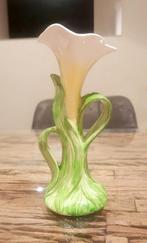 Vase soliflore Barbotine vintage Arum Francesco Guarino., Enlèvement ou Envoi
