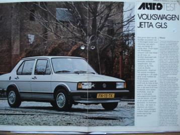 Volkswagen Jetta GLS 1980 Autovisie Brochure Catalogue Prosp beschikbaar voor biedingen