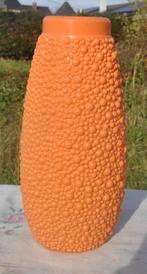 abat jour plastique orange de lampe vintage, Huis en Inrichting, Lampen | Lampenkappen, Ophalen of Verzenden, Gebruikt, Rond, 25 tot 50 cm