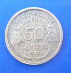 FRANCE 1937 50 centimes "Morlon", Postzegels en Munten, Munten | Europa | Niet-Euromunten, Frankrijk, Ophalen of Verzenden, Losse munt