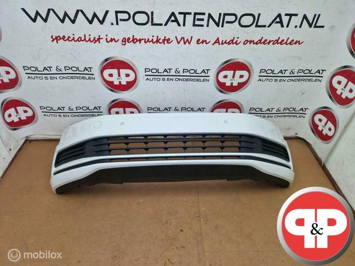 VW Touran 5T Voorbumper 4x PDC Spr. zonder mistlamp LC9A, Auto-onderdelen, Carrosserie