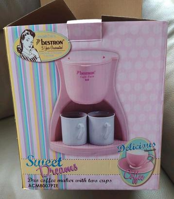 Cafetière Bestron, pour 2 tasses, non utilisée 5 fois, Electroménager, Enlèvement ou Envoi, Comme neuf