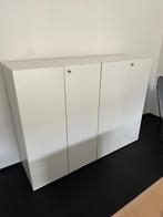 Fantoni kasten (4 stuks) wit met legborden., Ophalen, 100 tot 150 cm, Meerdere deuren, 50 tot 100 cm