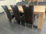 Tafel met stoelen, Ophalen, Gebruikt, Modern, 4 tot 6 stoelen