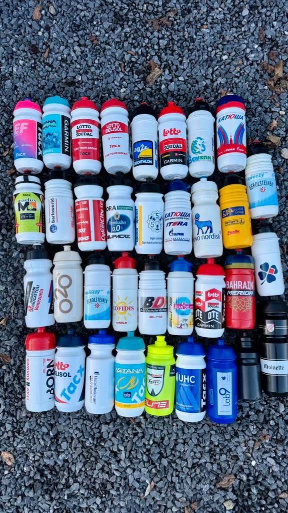 Lot bidons de cycliste koers drinkbussen, Sport en Fitness, Drinkbussen, Gebruikt, Ophalen of Verzenden