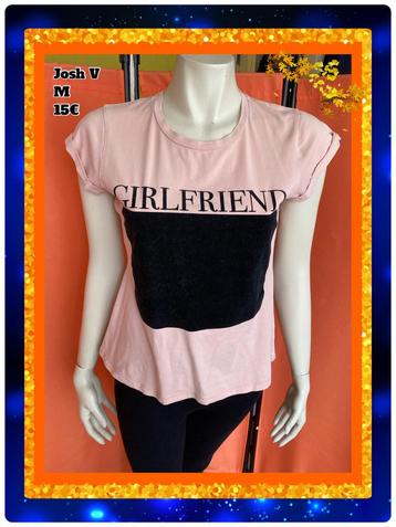 Tshirt dames M.  Josh V, Manches courtes, Taille 38/40 (M), Enlèvement ou Envoi, Rose