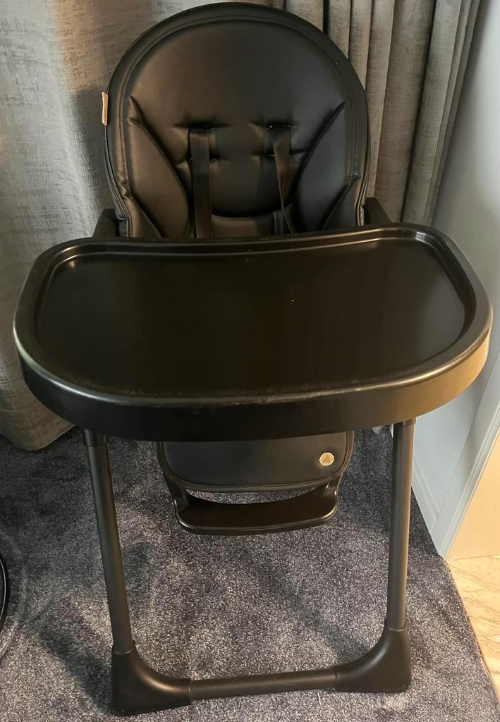 Topmark Robin zwarte eetstoel, Kinderen en Baby's, Kinderstoelen, Zo goed als nieuw, Ophalen