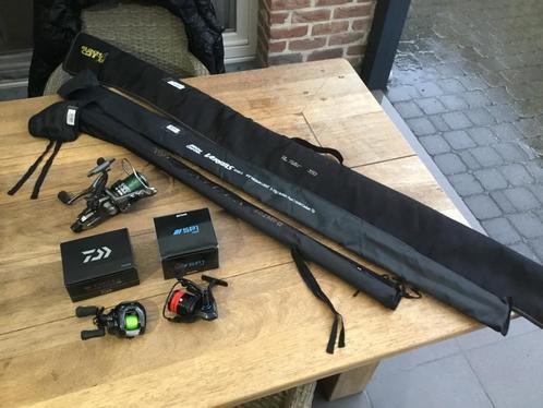 Roofvis-Meerval.Abu Garcia.Daiwa Tatula.Black Cat, Watersport en Boten, Hengelsport | Roofvissen, Nieuw, Complete set, Ophalen