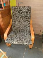 Ikea poang stoel met voetenbank en extra kussen, Huis en Inrichting, Stoelen, Ophalen, Zo goed als nieuw