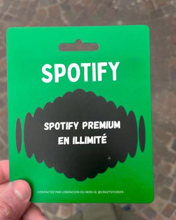 spotify premium individuel 1 an, Enlèvement