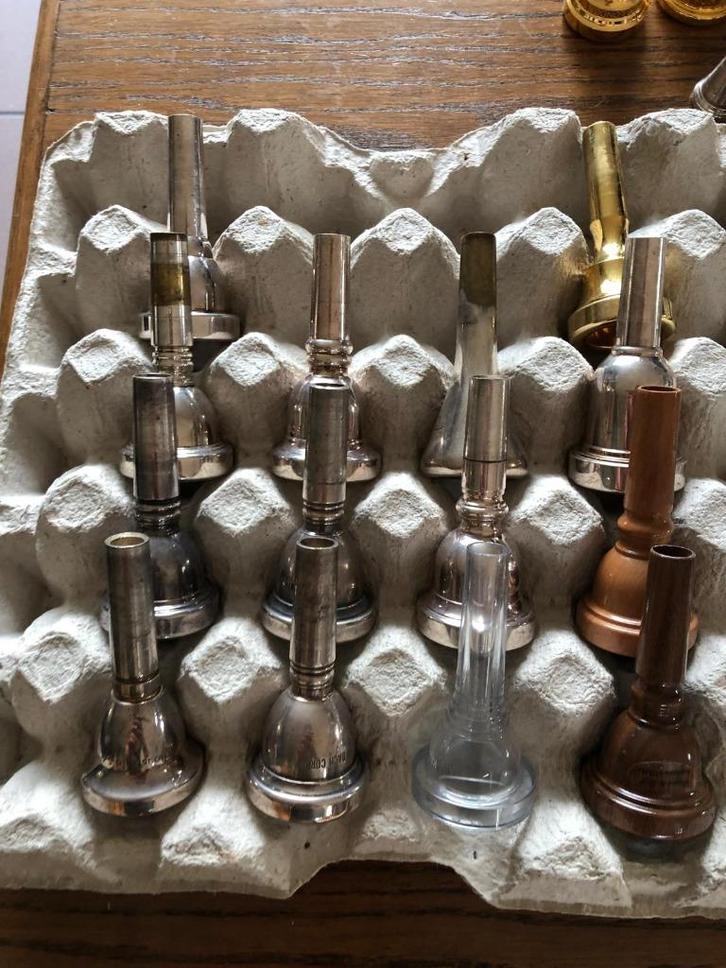 Mondstukken - Trombone, trompet, Hoorn, Euphonium, Muziek en Instrumenten, Blaasinstrumenten | Overige, Gebruikt, Koperblazer