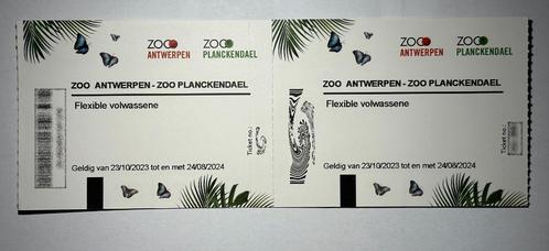2 tickets Zoo Antwerpen / Planckendael (geldig tot 24/08/24), Tickets en Kaartjes, Recreatie | Dierentuinen, Twee personen, Ticket of Toegangskaart