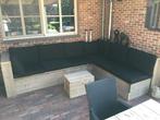 Loungeset in Steigerhout, Tuin en Terras, Ophalen, 6 zitplaatsen, Steigerhout, Zo goed als nieuw