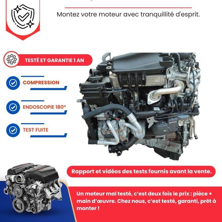 Moteur complet mercedes slk 250 cdi r172 204cv, Autos : Pièces & Accessoires, Moteurs & Accessoires, Mercedes-Benz, Neuf, Enlèvement ou Envoi