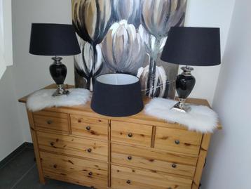 2 Chique Lampen + 3 Lampenkappen ✦ Luxe Verlichting ✦ beschikbaar voor biedingen