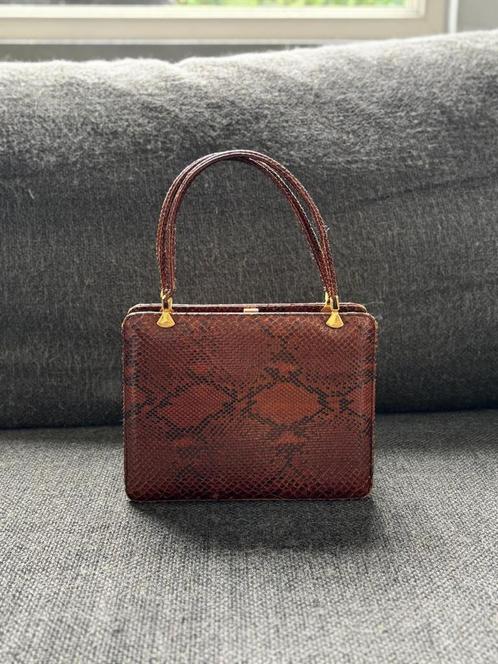 Handtas, Handtassen en Accessoires, Tassen | Damestassen, Zo goed als nieuw, Handtas, Bruin, Ophalen of Verzenden
