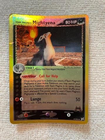 Team magma’s Mightyena, Enlèvement ou Envoi, Utilisé, Cartes en vrac, Foil